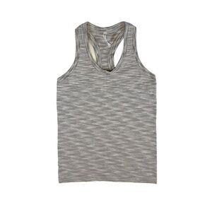 Athleta Momentum Tank Spacedye Galactic Grey Size Small Racerback Activewear